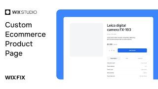 Custom Product Pages (Part 1: Design) | Wix Fix
