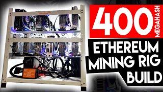 ETHEREUM Mining Rig Build | 400 MH at 1300 Watts!