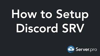 How to Setup Discord SRV - Minecraft Java