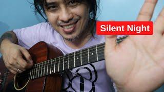 Silent Night guitar chords tutorial (beginner level) #paschords