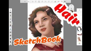 How to Draw Hair in Autodesk SketchBook App