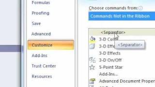 How to add new features to the quick access toolbar that are not in the Office ribbon