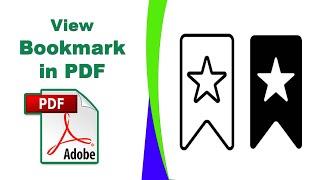 How to view bookmarks in pdf using Adobe Acrobat Pro DC