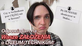 Czy w liceum ważne są PIENIĄDZE?! Odpowiadam na Wasze ZAŁOŻENIA o LICEUM/TECHNIKUM! | foundoblivion