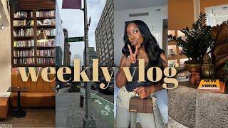 new york city vlog | solo dinner, cozy cafés, shopping, my 1st fashion week & more! | Andrea Renee