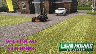 Lawn Mowing Simulator Ep 3     Kiss My Grass is moving to a new HQ, twice and some lawn striping