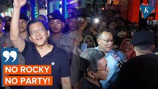 Rocky Gerung Keluar dari Mabes Polri, Massa Teriak "No Rocky No Party"