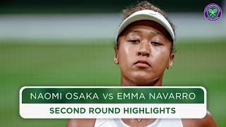 Grand Slam Champion bows out | Naomi Osaka vs Emma Navarro | Highlights | Wimbledon 2024