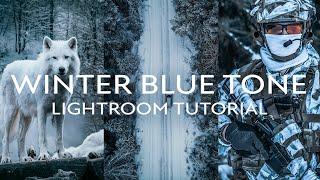 Winter BLUE Lightroom Edit (Free Preset Walkthrough)