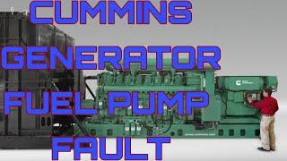 CUMMINS GENERATOR RUNNING ERROR| CUMMINS GENSET FUEL PUMP PROBLEM | PROBLEM SOLVED|