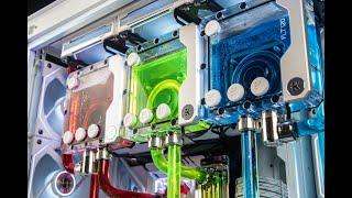 Triple Radiator Triple Loop! Phanteks NV9 Custom Loop Water Cooled PC Build