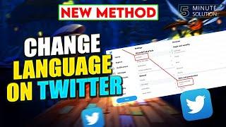 How to change language on Twitter 2024