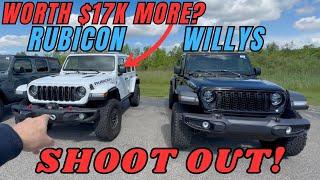 2024 Jeep Wrangler Willys Extreme vs 2024 Wrangler Rubicon X drive review and MPG loop comparison