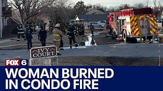 Mequon condo fire: Neighbors describe explosion, woman on fire | FOX6 News Milwaukee