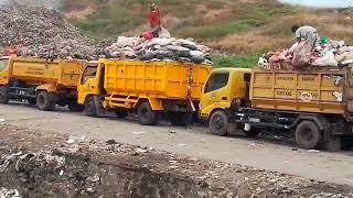 Kegitan sopir mobil dump truk Sampah Yang Tidak Pernah Lelah‼️