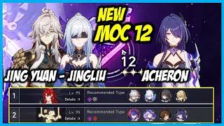 NEW Memory of Chaos Floor 12 | JingYuan-Jingliu Double DPS x Acheron | Honkai Star Rail 2.2