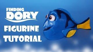 How To Make Dory Figurine Tutorial - Fondant Cake Topper