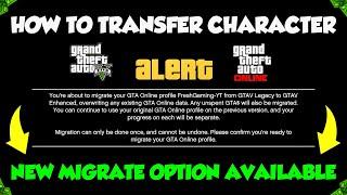 How To TRANSFER CHARACTER to GTA 5 Enhanced PC Version! (GTA Online Character Migration Tutorial)