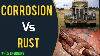 Difference between Corrosion and Rust || Corrosion Vs Rusting || @Whizz Engineers