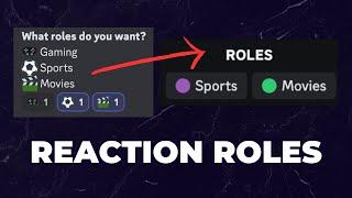 How to Make REACTION ROLES on Discord! (2023)