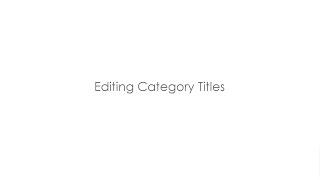 Magento 2 - How to Edit Category Titles