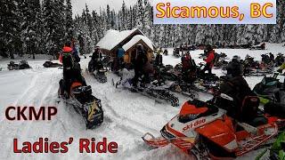 2023  CKMP / Sled Sicamous Ladies’ Ride, at Owlhead in Sicamous BC.  Snowmobiling, sledding