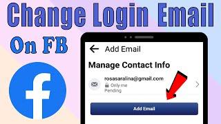 Change Login Email On Facebook || Facebook primary email change problem || Add email on Facebook