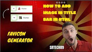 How to add image in title bar in HTML | How to add icon in HTML | HTML title icon code.