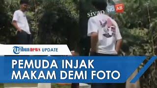 Viral Video Aksi Wisatawan Injak Makam Belanda di Kebun Raya Bogor Demi Konten Foto di Medsos