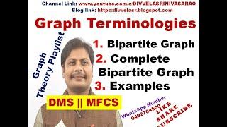 Bipartite Graph || Complete Bipartite Graph || Graph Terminologies || K3,3 GRAPH || K2,3  GRAPH ||