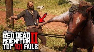 TOP 101 FUNNIEST FAILS IN RED DEAD REDEMPTION 2