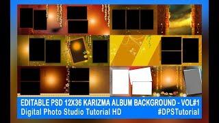 EDITABLE 12X36 KARIZMA ALBUM TEMPLATE - Vol 1 - #DPSTutorial