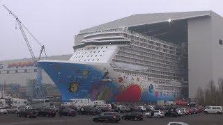 Float Out Norwegian Breakaway at Meyer Werft