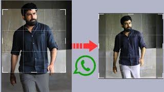 how to set whatsapp dp full size in tamil