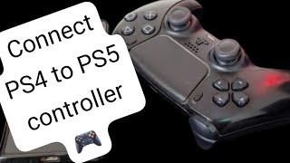 how to connect PS5 controller to PS4