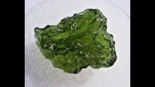 Moldavite Tektite Fragment Meteorite Green Impact Rock 4g Genuine Czech Republic