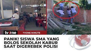 Siswa SMA di Banda Aceh Lari Kocar-Kacir Digerebek Polisi saat Bolos | tvOne Minute