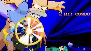 Mugen Dizzy AC Mode and MvC Peter Griffin vs Homer Simpson(RDC) and Mr  Funny