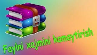 Qanday qilib faylni xajmini kamaytirish Arxivlash ! как заархивировать файл