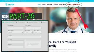 Job Application Portal (Hospital Management System ! part-26 )