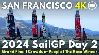 2024 SailGP San Francisco Day 2 - Grand Final | The Race Winner, Crowds of People