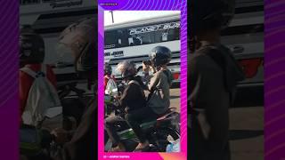 REAKSI Bus Artis (Telolet) Ditempat Yang Penuh Para Mania