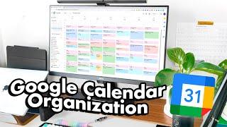 My Google Calendar System ️  Student, Productivity & Time Management