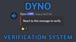How To Setup a Discord Verification System With Dyno (2024)