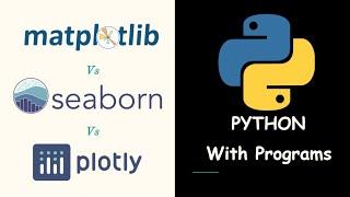 Matplotlib Vs Seaborn Vs Plotly in Python with Programs | Hindi |