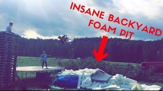 INSANE BACKYARD FOAMPIT! ( Quad,tripples landed)