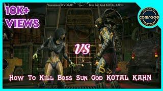 How Defeat Boss Sun God KOTAL KAHN || MK mobile Game Play 
