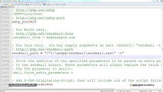 Sending mail via XAMPP: Lesson 10