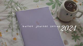 my 2024 bullet journal set up ⋆｡˚˚