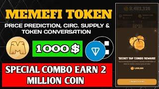 Memefi Secret Combo Today | Memefi Price Prediction & Listing Update | Memefi Mining Coin